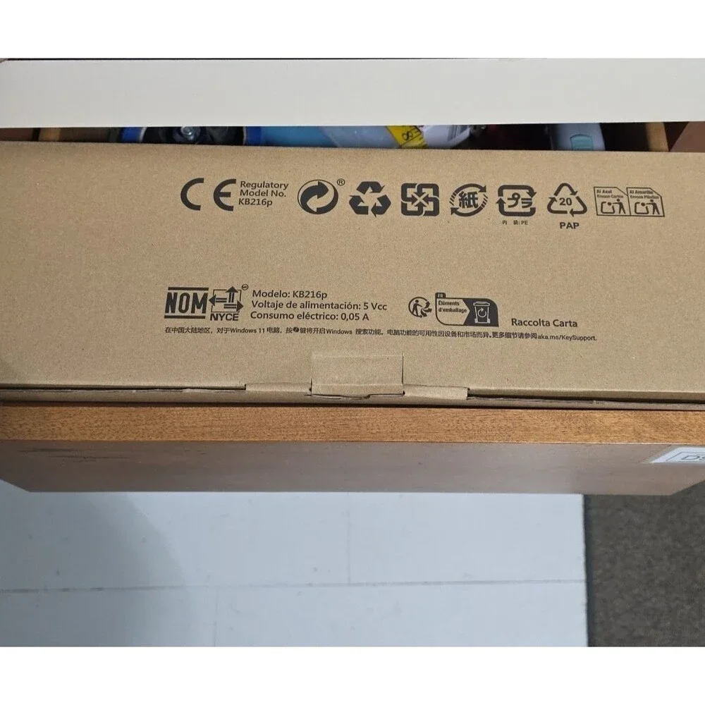Dell Keyboard KB216-BK- US Dell Mouse Wired Combo Brand New & Sealed NEW
